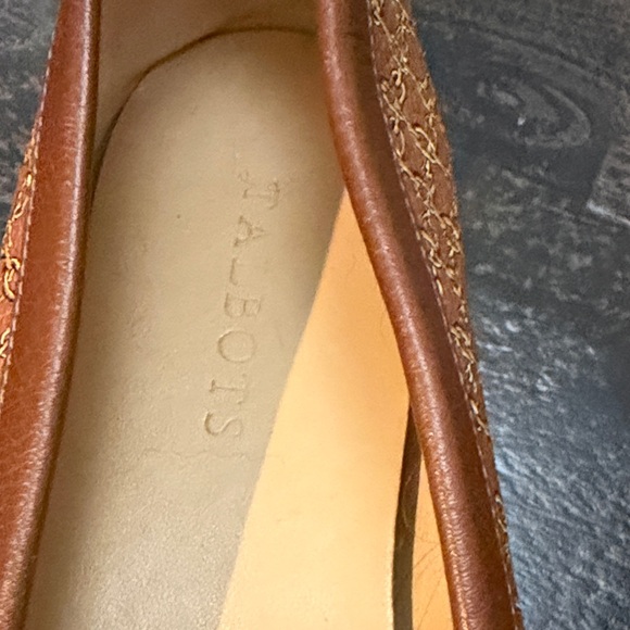 Talbots Brown and Tan Loafers with Tassel Accent - Picture 4 of 8
